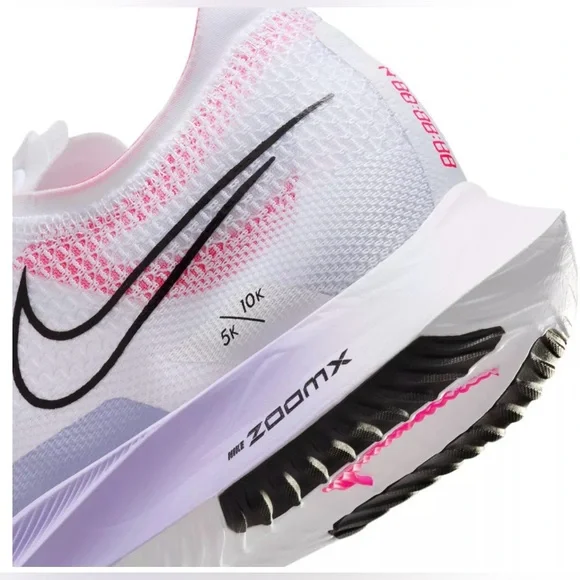 Nike ZoomX 🔥 Streakfly Men's Running Shoes White/Vivid Grape DJ6566-104 Sz 12.5 - Picture 3 of 10
